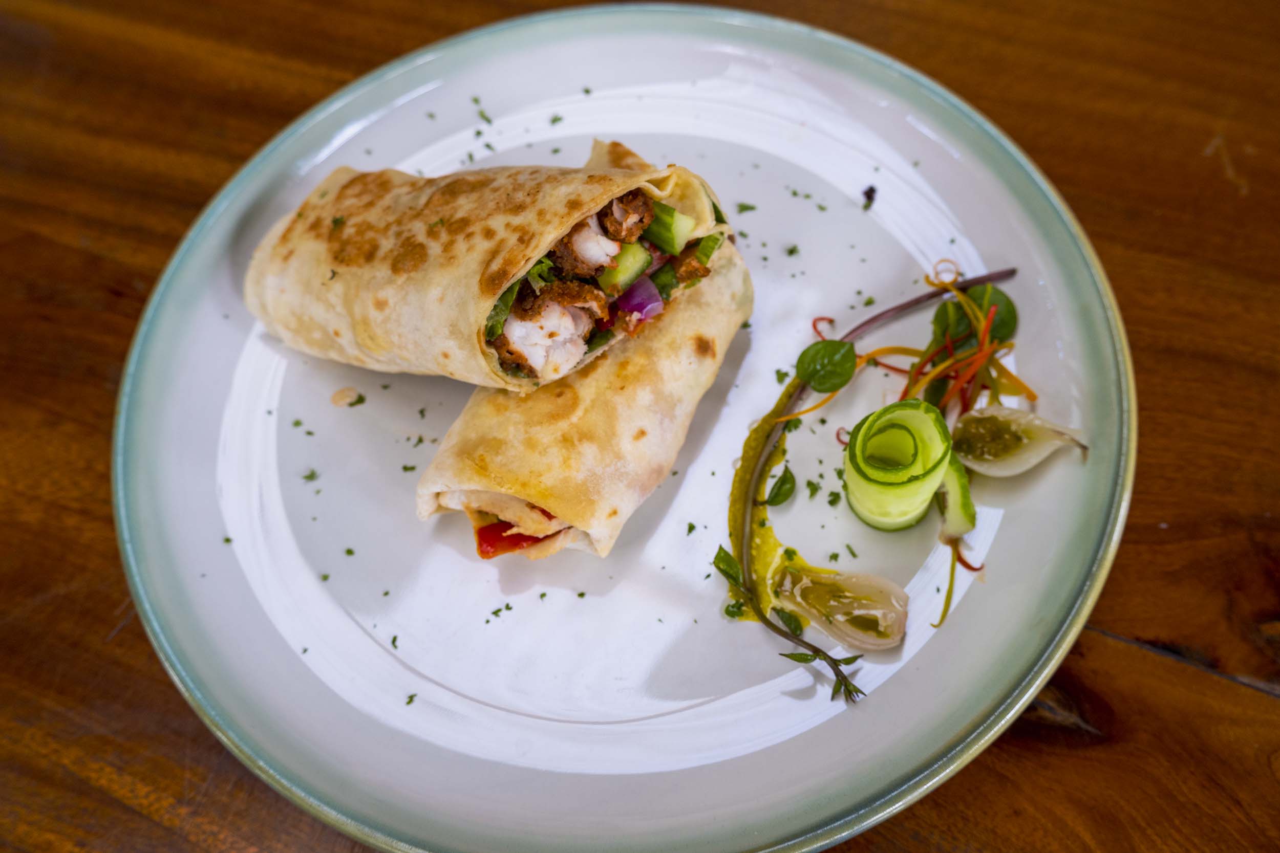 Mediterranean Tilapia Wrap