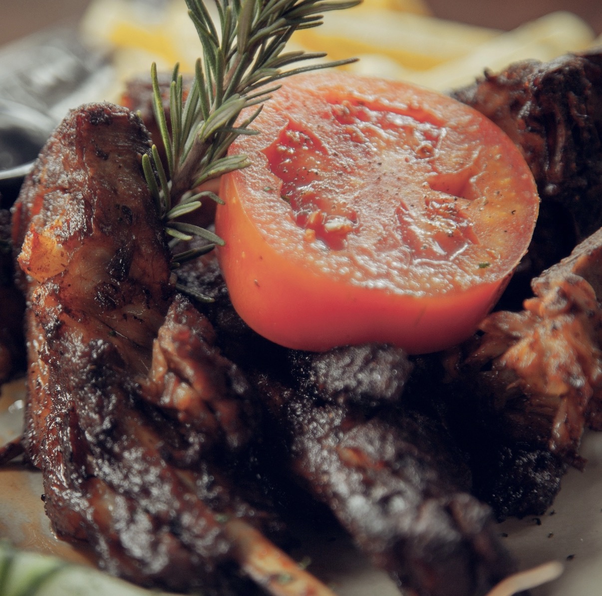 Herb-Infused, Slow Roasted Pork Ribs